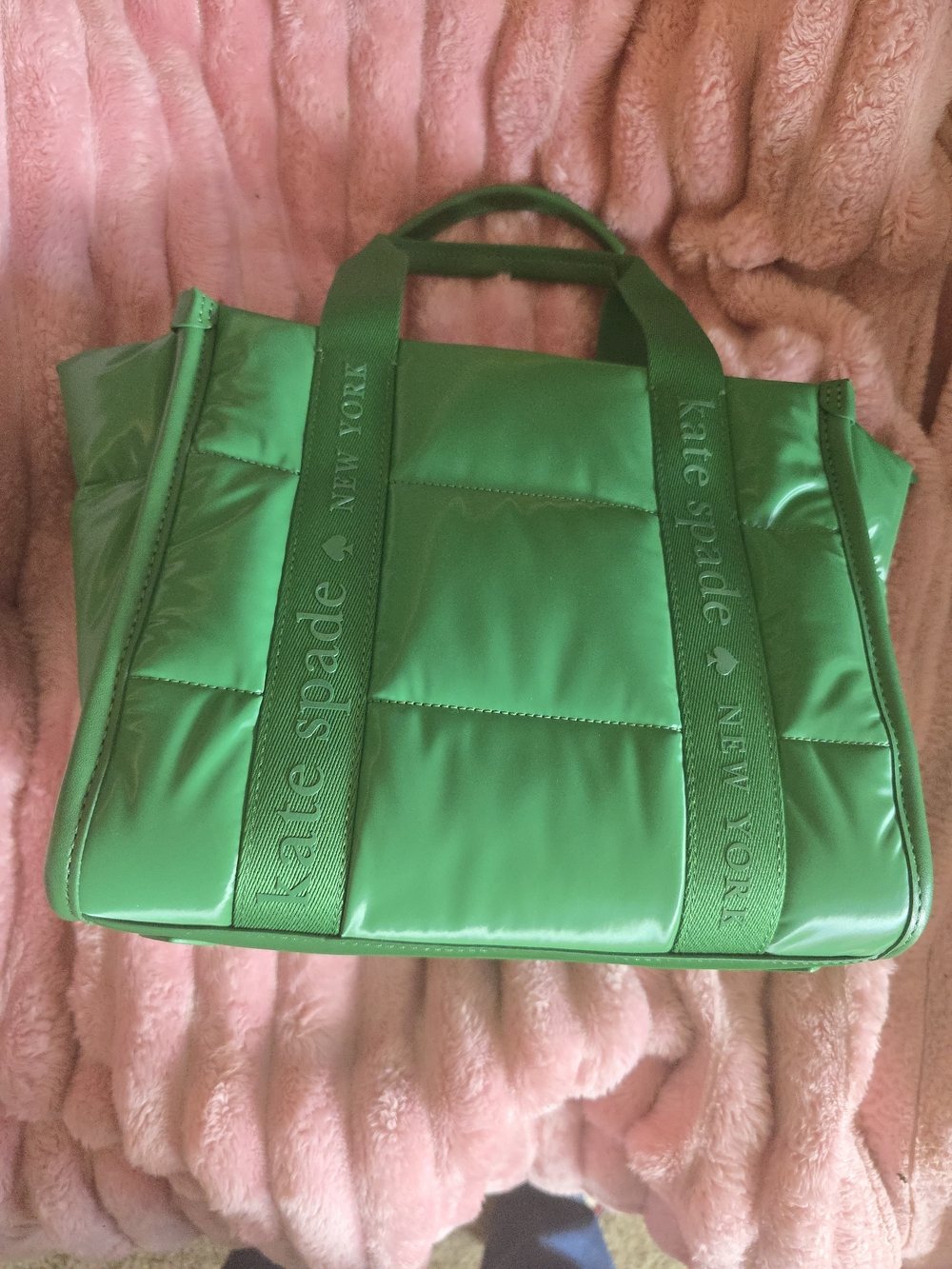 kate spade Quilted Green Shoulder Tote